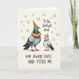 Carte de l'oiseau du papa le plus cool