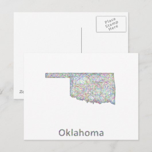Carte de l'Oklahoma (Devant / Derrière)
