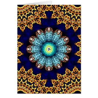 Carte de l'OM Bouddha de turquoise