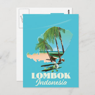 Carte de Lombok Indonésie