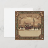 Carte de Londres Carrée - Noël (Devant / Derrière)