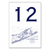 Carte de Long Island The Hamptons (Dos)