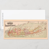 Carte de Long Island vintage (Devant / Derrière)