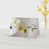 Carte de l'orchid (Fleur jaune)