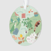 Carte de l'ornement à deux côtés personnalisable d (devant)