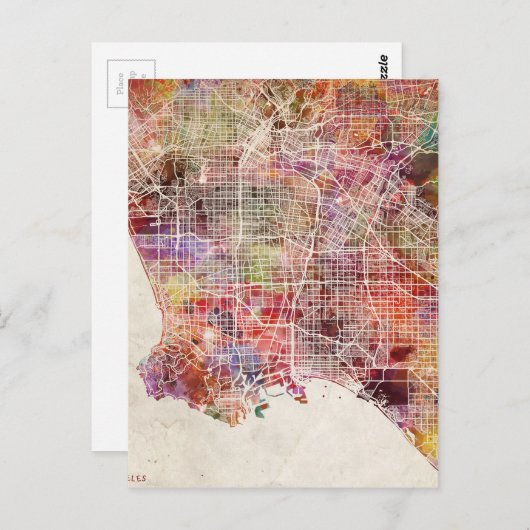 Carte de Los Angeles (Devant / Derrière)