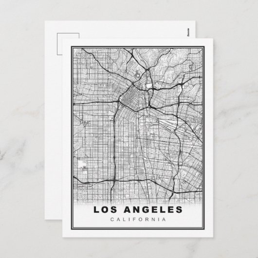 Carte de Los Angeles (Devant / Derrière)
