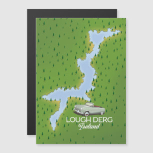 Carte de Lough Derg Irlande