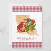 Carte de Louisiane Invitation à une Baby Shower Éb (Dos)