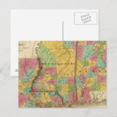 Carte de Louisiane Mississippi Et Alabama (Devant / Derrière)