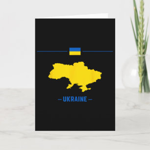 Carte de l'Ukraine isolée avec le drapeau et le no