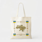 Carte de l'Ukraine + Sac de drapeaux (Devant)