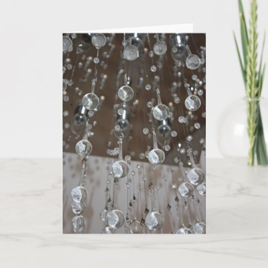 Carte de luminaires en cristal (Devant)