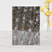 Carte de luminaires en cristal (Fleur jaune)