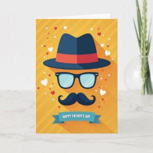 Carte de lunettes de soleil pour la fête des pères