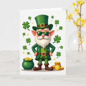 Carte de lutin à éclats de trèfle (Fleur jaune)
