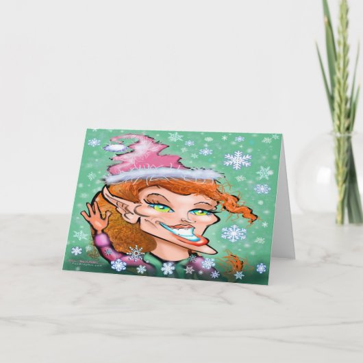 Carte de Lutin de Noël (Devant)