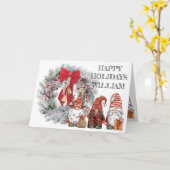 Carte de lutins de Noël (Fleur jaune)