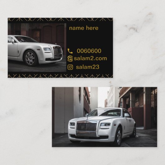 carte de luxe (Devant / Derrière)