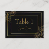 Carte de luxe Black and Gold Place (Devant)