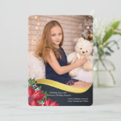 Carte de luxe de vacances de photo de vague (Debout devant)