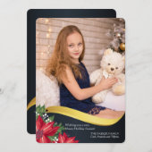 Carte de luxe de vacances de photo de vague (Devant / Derrière)