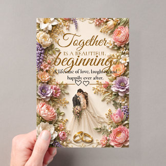 Carte de luxe éditable pour invitation de mariage