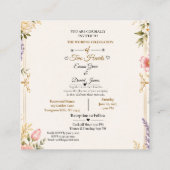 Carte de luxe éditable pour invitation de mariage (Dos)