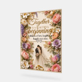 Carte de luxe éditable pour invitation de mariage (Angle)