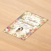 Carte de luxe modifiable pour invitation de mariag (Poser)