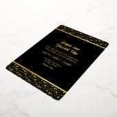 Carte de luxe noir et or Design Gold Foil (Rotation)