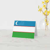 Carte de l'Uzbekistan (Fleur jaune)