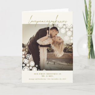 Carte de M. et de Mme First Christmas Wedding