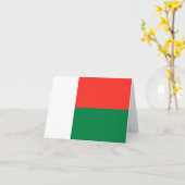 Carte de Madagascar avec drapeau (Fleur jaune)