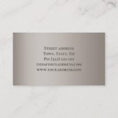 Carte de magasin simple de tapis gris (Dos)