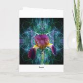 Carte De magnifiques Iris vont bien bientôt (Dos)