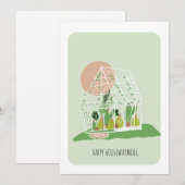 Carte de maison chaleureuse Plante de maison de se (Devant / Derrière)