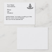 Carte de maîtres passés (Devant / Derrière)