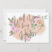 Carte de maîtresse florale rêveuse (Devant)