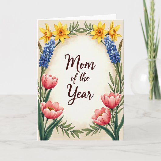 Carte de Maman Adorable de l'Année (Devant)