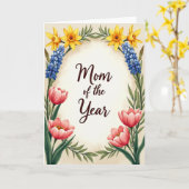 Carte de Maman Adorable de l'Année (Fleur jaune)