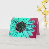 Carte de maman d'anniversaire personnalisée (Fleur jaune)