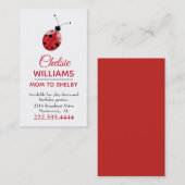 Carte de maman de coccinelle (Devant / Derrière)