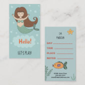 Carte de maman de *~* - étoile de mer de sirène de (Devant / Derrière)