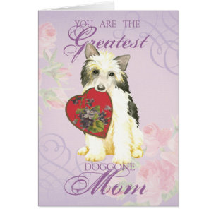 Carte de maman du coeur Powderpuff