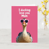 Carte de maman qui aime les oiseaux sympas (Fleur jaune)