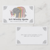 Carte de mammouth laineux d'éléphant de fil (Devant / Derrière)