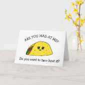 Carte de maquillage amusant, Combattre, Arguing Ta (Fleur jaune)