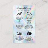 Carte de maquillage permanente (Dos)