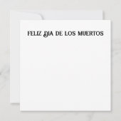 Carte de maquillage turquoise pour Dia de los Muer (Dos)